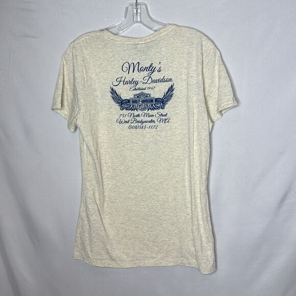 Harley-Davidson Cream Graphic T-Shirt. Size Large. NWT. - Picture 7 of 8